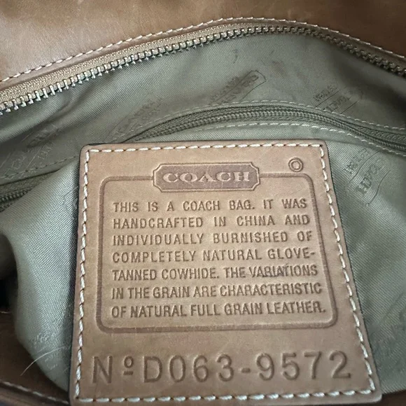Coach Tan Leather Shoulder Bag - Picture 5 of 5